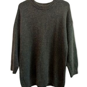 Lane Bryant wool and alpaca blend long sweater green 14/16